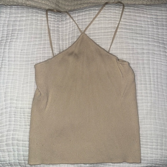 Signature8 Tan Ribbed Camisole - Picture 1 of 3